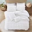 Posh Living Kynnedi 5pc Twin/Twin XL Duvet Set White