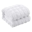 Posh Living Kynnedi 5pc Twin/Twin XL Duvet Set White
