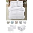 Posh Living Briseis 3pc Full/Queen Comforter Set White