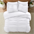 Posh Living Briseis 2pc Twin/Twin XL Comforter Set White