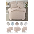 Posh Living Nika 5pc Full/Queen Duvet Set Blush