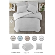 Posh Living Nika 3pc Twin/Twin XL Duvet Set Grey