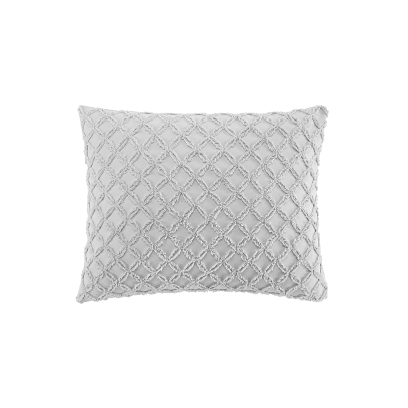 Posh Living Nika 3pc Twin/Twin XL Duvet Set Grey