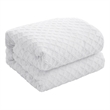 Posh Living Nika 5pc Full/Queen Duvet Set White