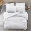 Posh Living Nika 3pc Twin/Twin XL Duvet Set White