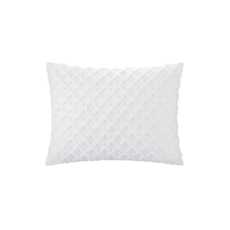 Posh Living Nika 3pc Twin/Twin XL Duvet Set White