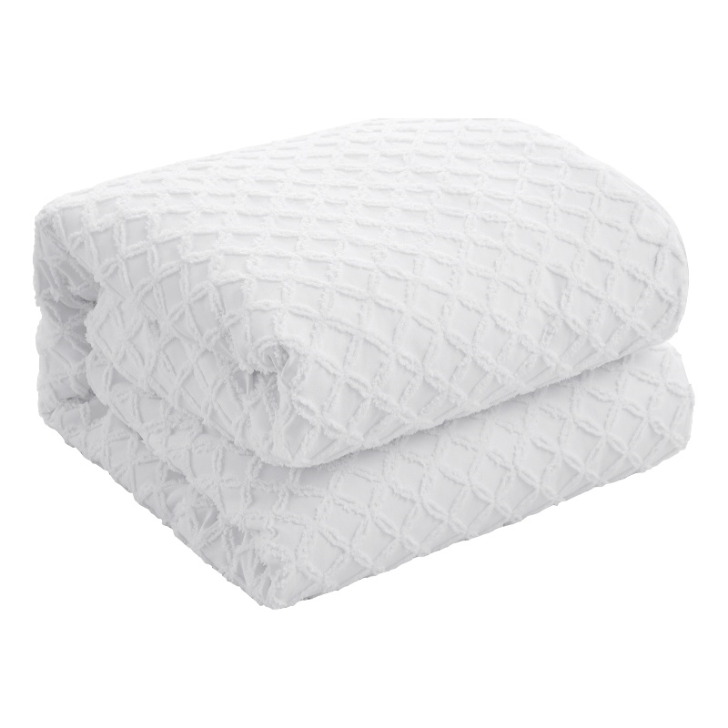 Posh Living Nika 3pc Twin/Twin XL Duvet Set White