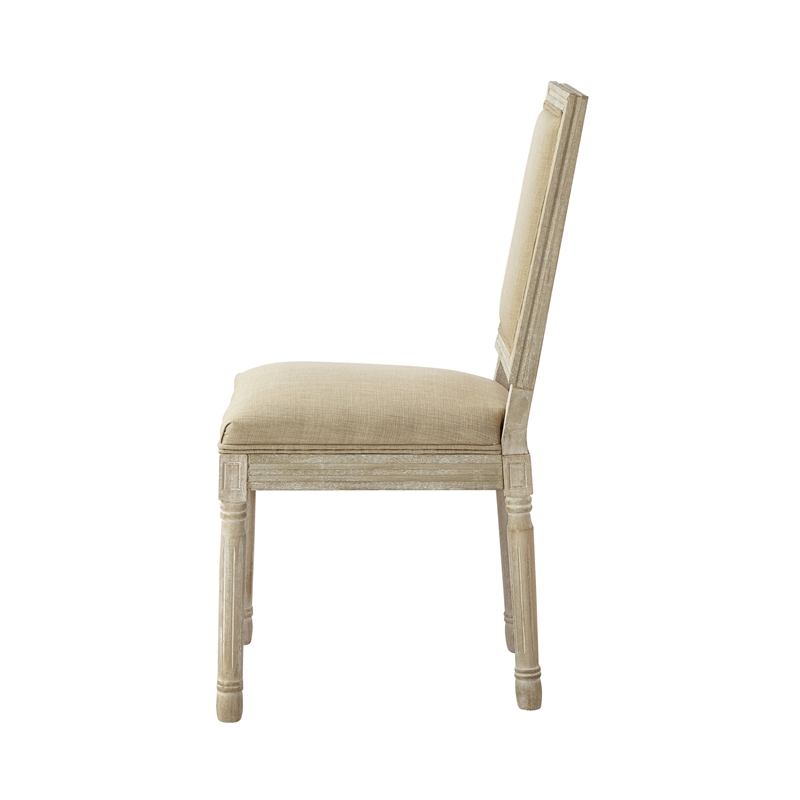 Posh Living Westen Linen Dining Chair (Set of 2) Beige