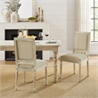 Posh Living Westen Linen Dining Chair (Set of 2) Beige