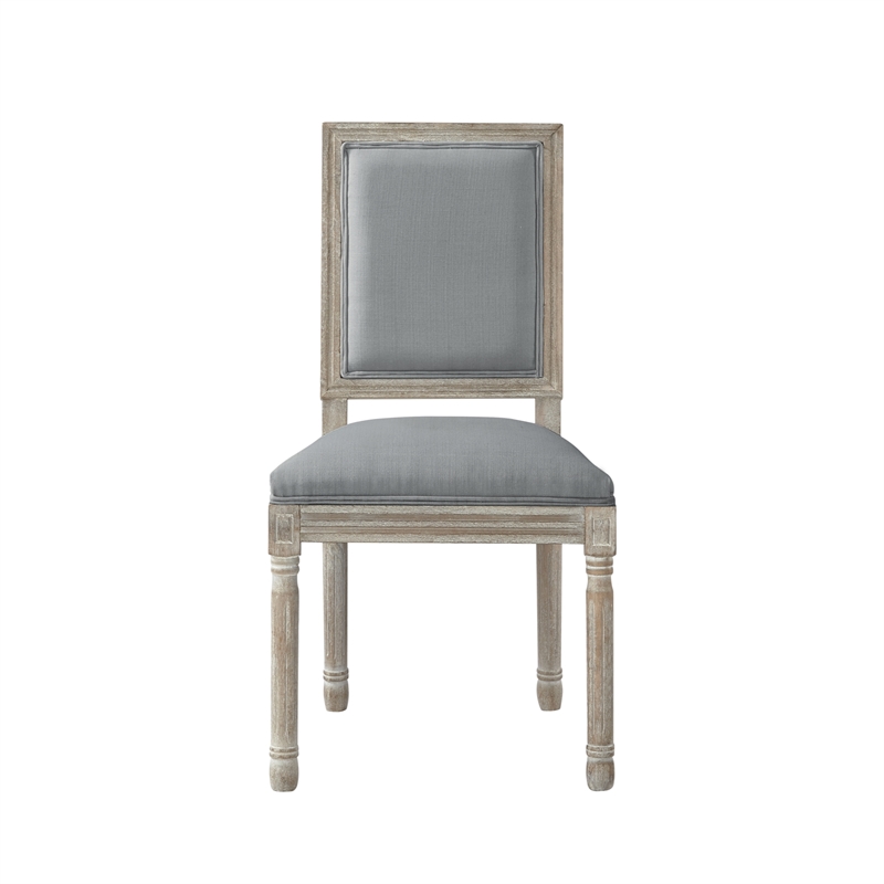 Posh Living Westen Linen Dining Chair (Set of 2) Grey