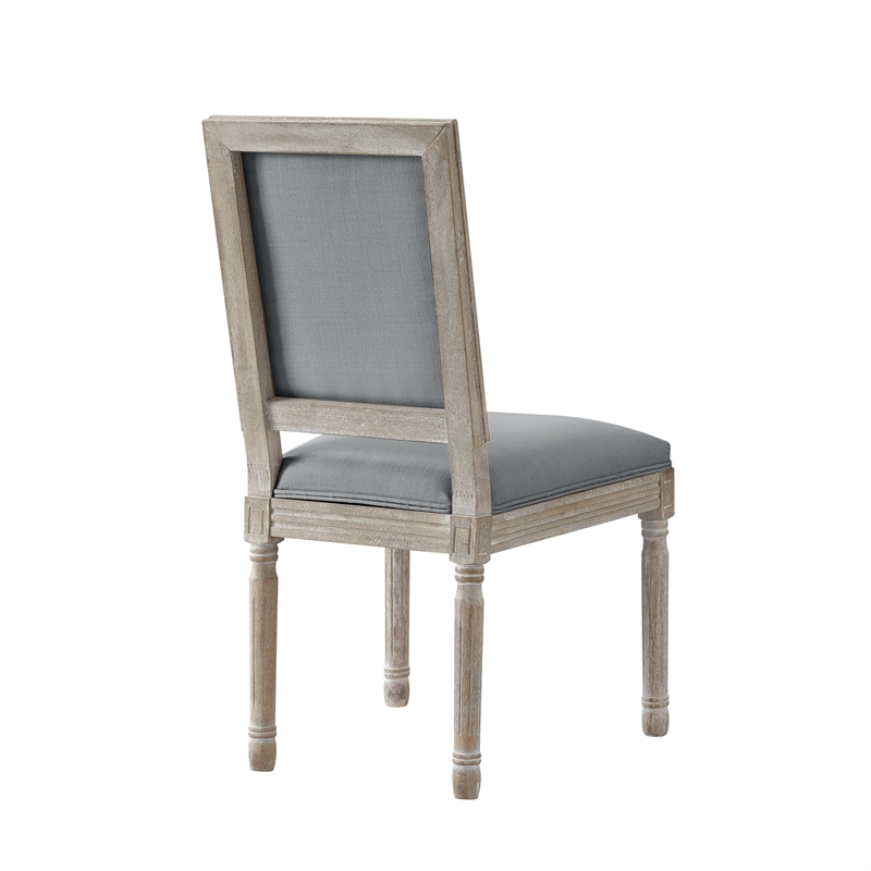 Posh Living Westen Linen Dining Chair (Set of 2) Grey