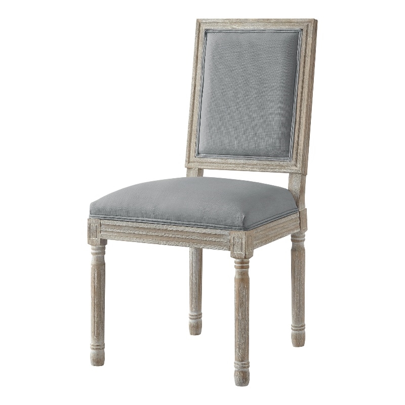 Posh Living Westen Linen Dining Chair (Set of 2) Grey