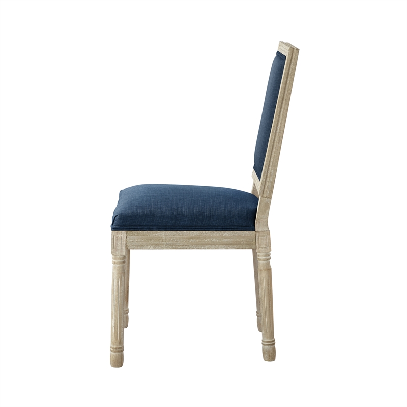 Posh Living Westen Linen Dining Chair (Set of 2) Navy