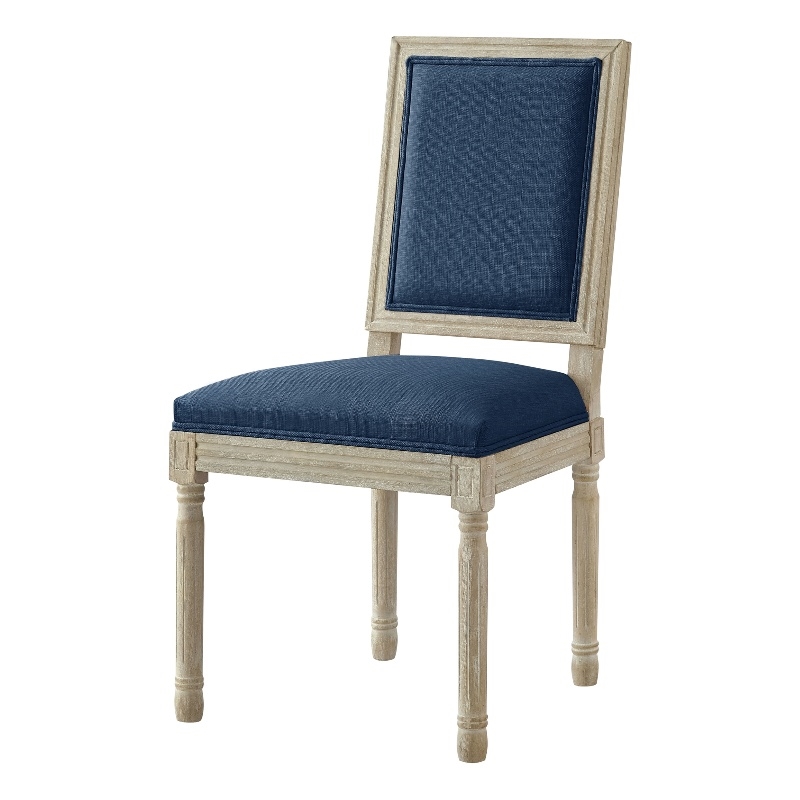 Posh Living Westen Linen Dining Chair (Set of 2) Navy