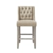 Posh Living Preslie Leather PU Counter Stool (Set of 2) Beige