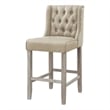 Posh Living Preslie Leather PU Counter Stool (Set of 2) Beige