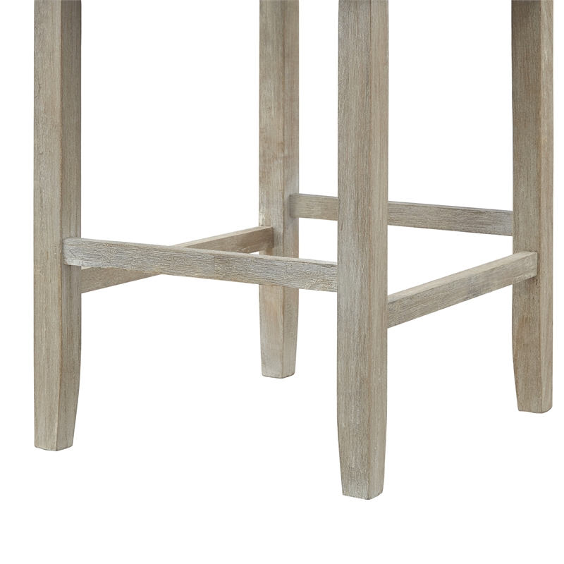 Posh Living Preslie Leather PU Counter Stool (Set of 2) Navy