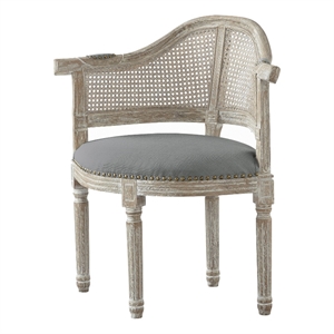 Posh Living Ibraheem Linen Accent Chair Grey