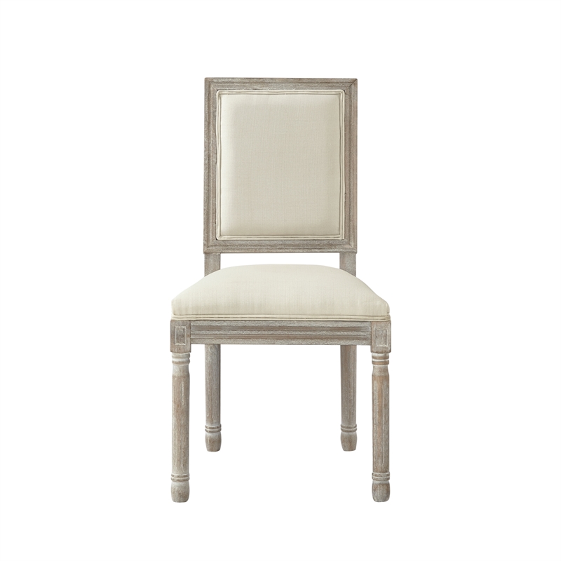 Posh Living Westen Linen Dining Chair (Set of 2) Cream White