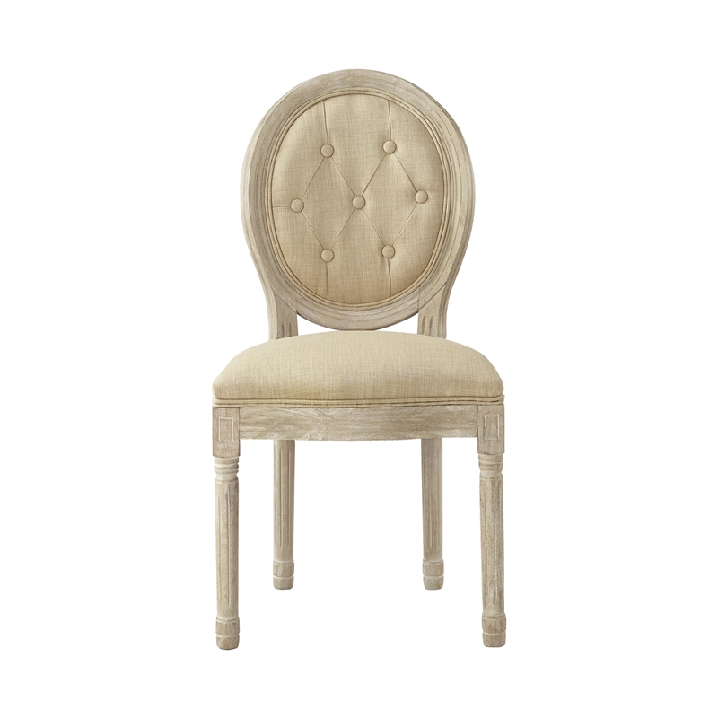 Posh Living Elisheva Linen Dining Chair Beige