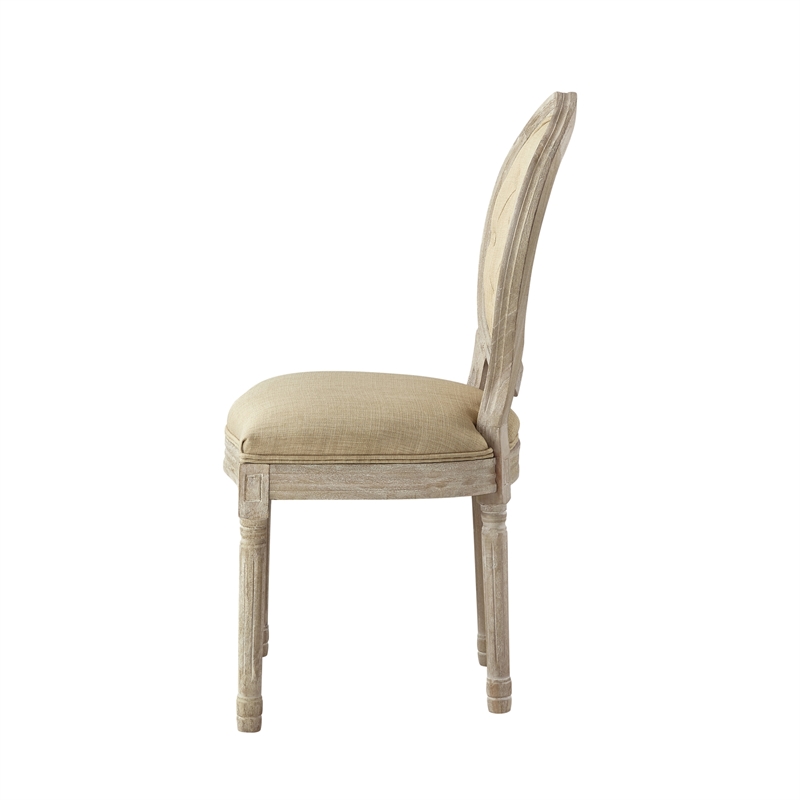 Posh Living Elisheva Linen Dining Chair Beige