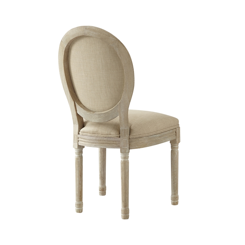 Posh Living Elisheva Linen Dining Chair Beige