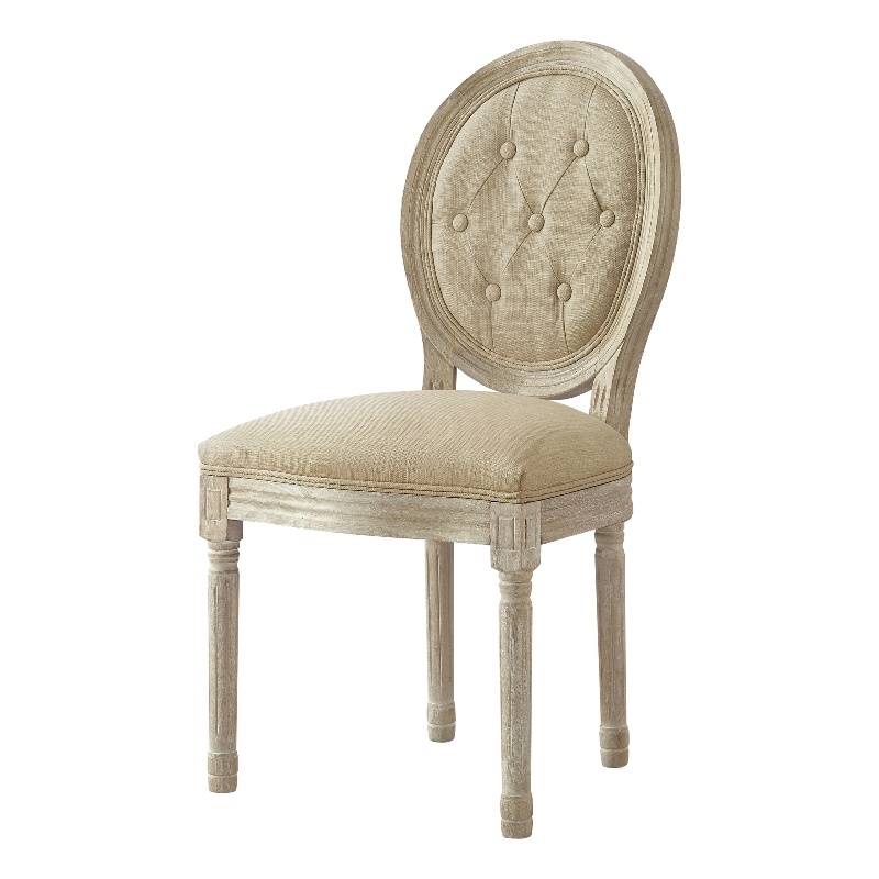 Posh Living Elisheva Linen Dining Chair Beige