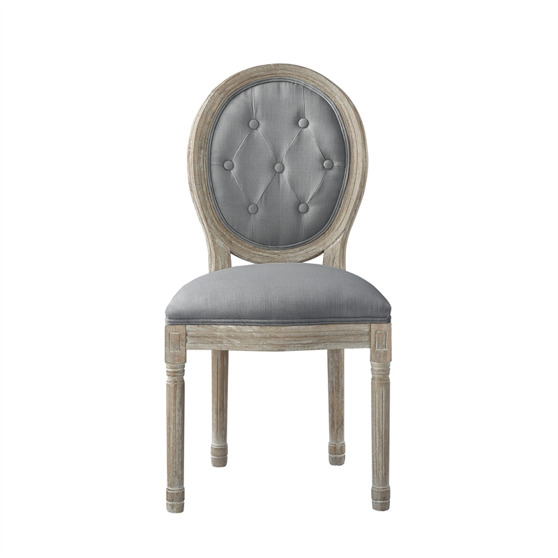 Posh Living Elisheva Linen Dining Chair Grey