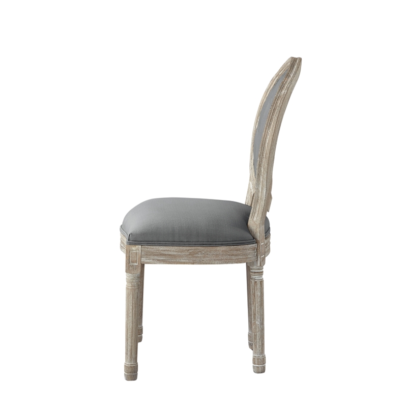 Posh Living Elisheva Linen Dining Chair Grey
