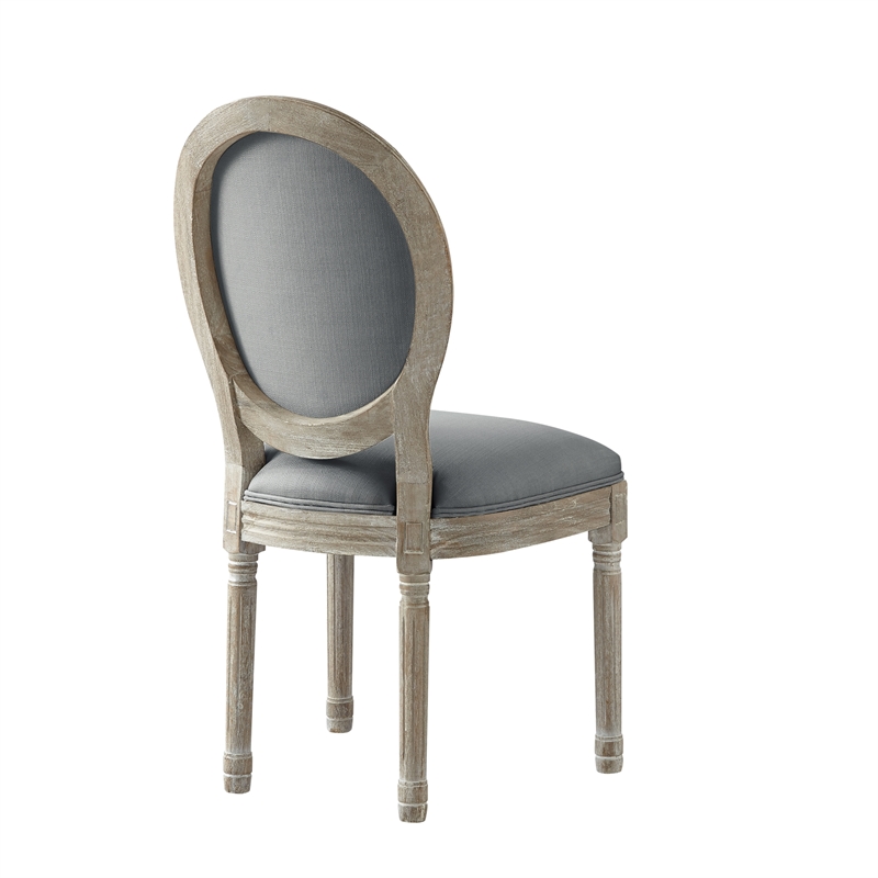 Posh Living Elisheva Linen Dining Chair Grey