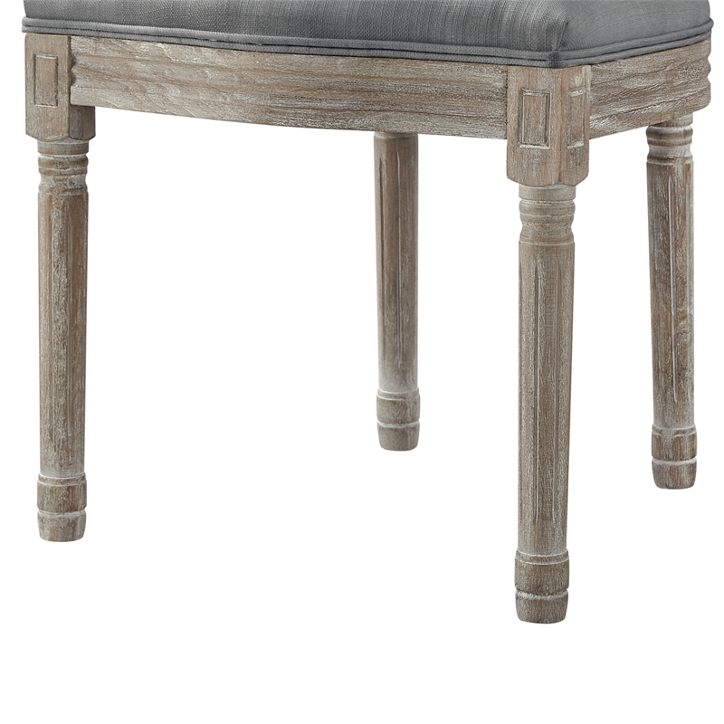 Posh Living Elisheva Linen Dining Chair Grey