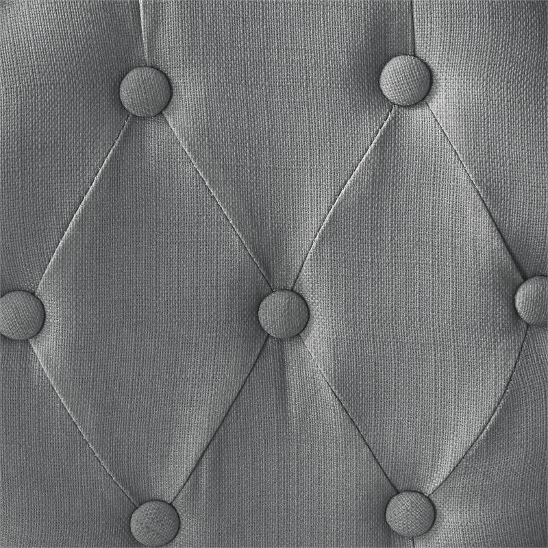 Posh Living Elisheva Linen Dining Chair Grey