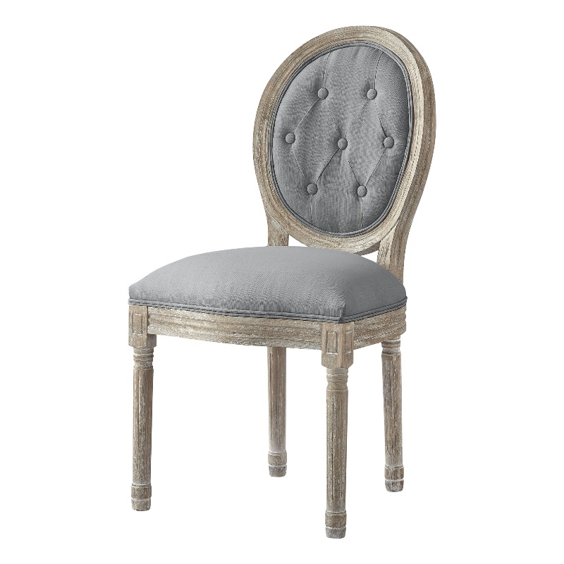 Posh Living Elisheva Linen Dining Chair Grey