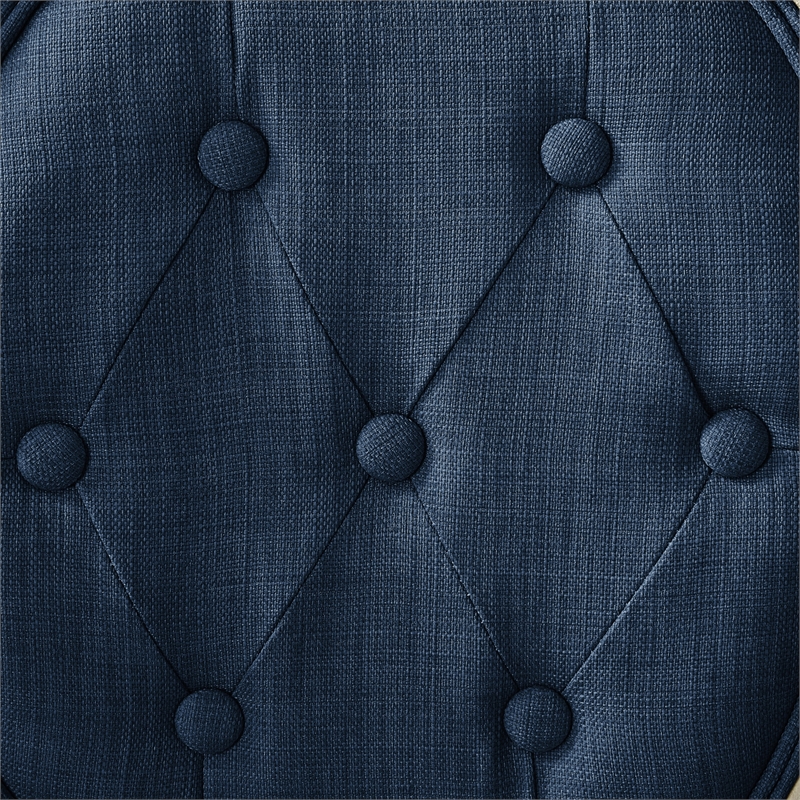 Posh Living Elisheva Linen Dining Chair Navy