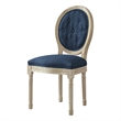 Posh Living Elisheva Linen Dining Chair Navy