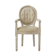 Posh Living Elisheva Linen Dining Chair Beige