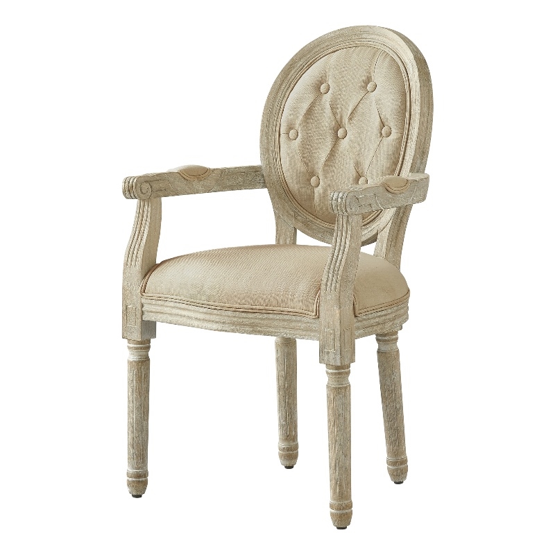 Posh Living Elisheva Linen Dining Chair Beige