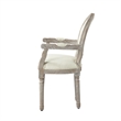 Posh Living Elisheva Linen Dining Chair Cream White