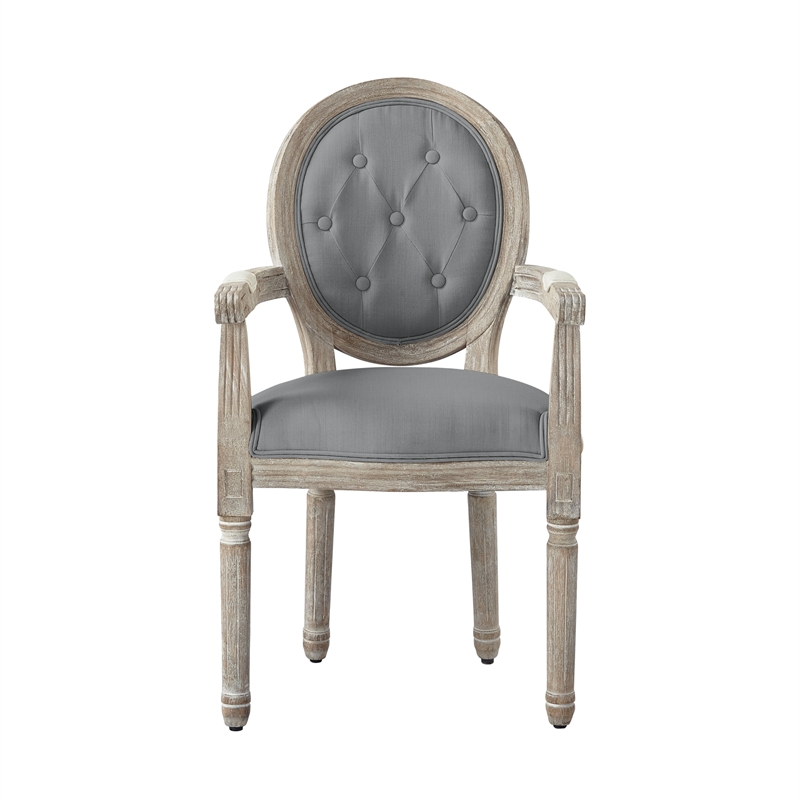Posh Living Elisheva Linen Dining Chair Grey