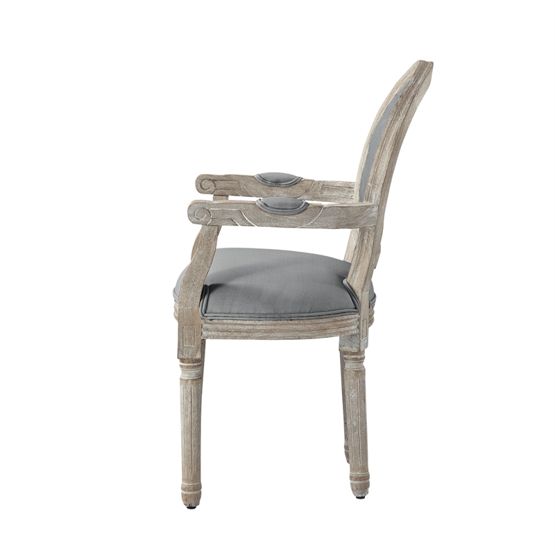 Posh Living Elisheva Linen Dining Chair Grey
