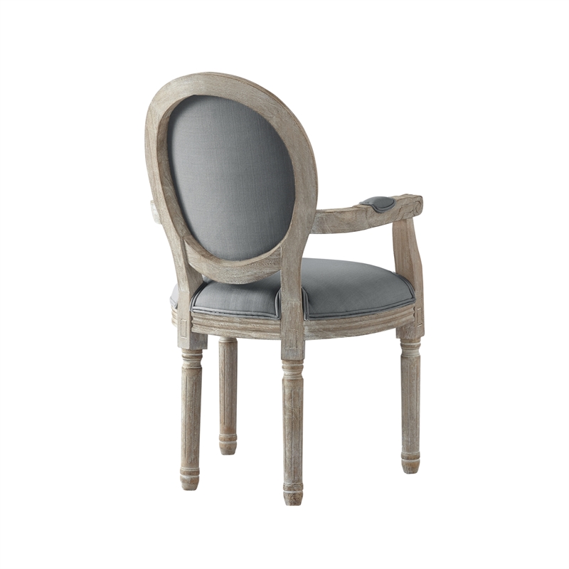 Posh Living Elisheva Linen Dining Chair Grey