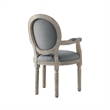 Posh Living Elisheva Linen Dining Chair Grey