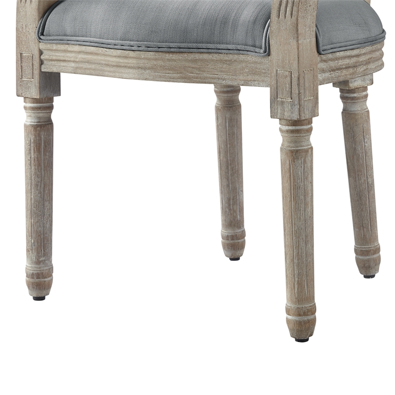 Posh Living Elisheva Linen Dining Chair Grey