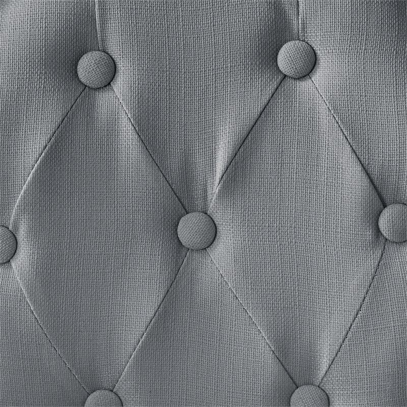 Posh Living Elisheva Linen Dining Chair Grey