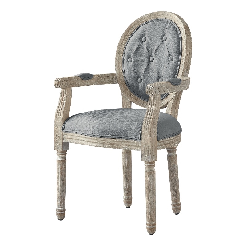 Posh Living Elisheva Linen Dining Chair Grey