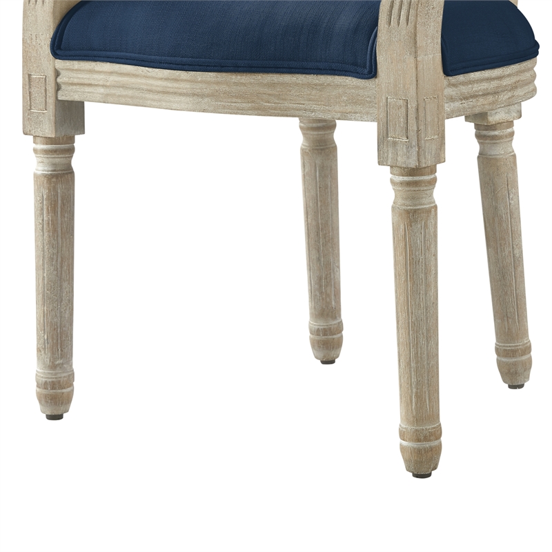 Posh Living Elisheva Linen Dining Chair Navy