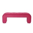 Posh Living Blakelyn Velvet Bench Fuchsia