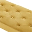 Posh Living Blakelyn Velvet Bench Yellow