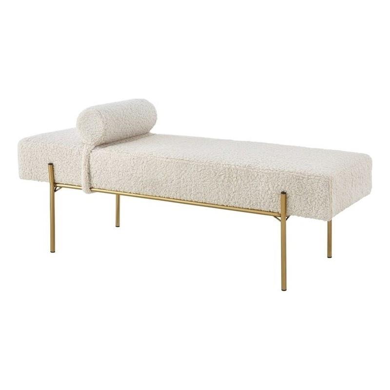 Posh Living Destiney Sherpa Bench Beige
