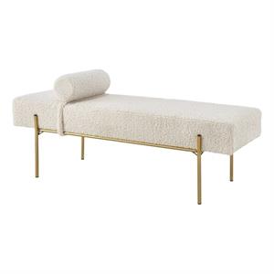 Posh Living Destiney Sherpa Bench Beige